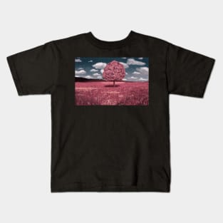 Pink Landscape Painting Kids T-Shirt